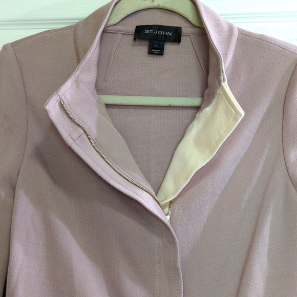 St. John Women's Lilac Zip-up Jacket - Picture 2 of 13